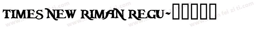 times new riman regu字体转换